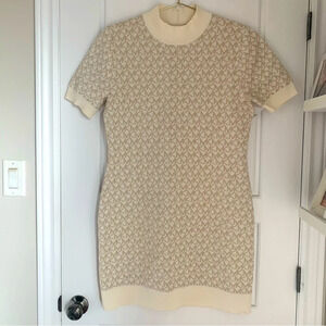 Michael Kors MK cream and  beige dress. Size XL